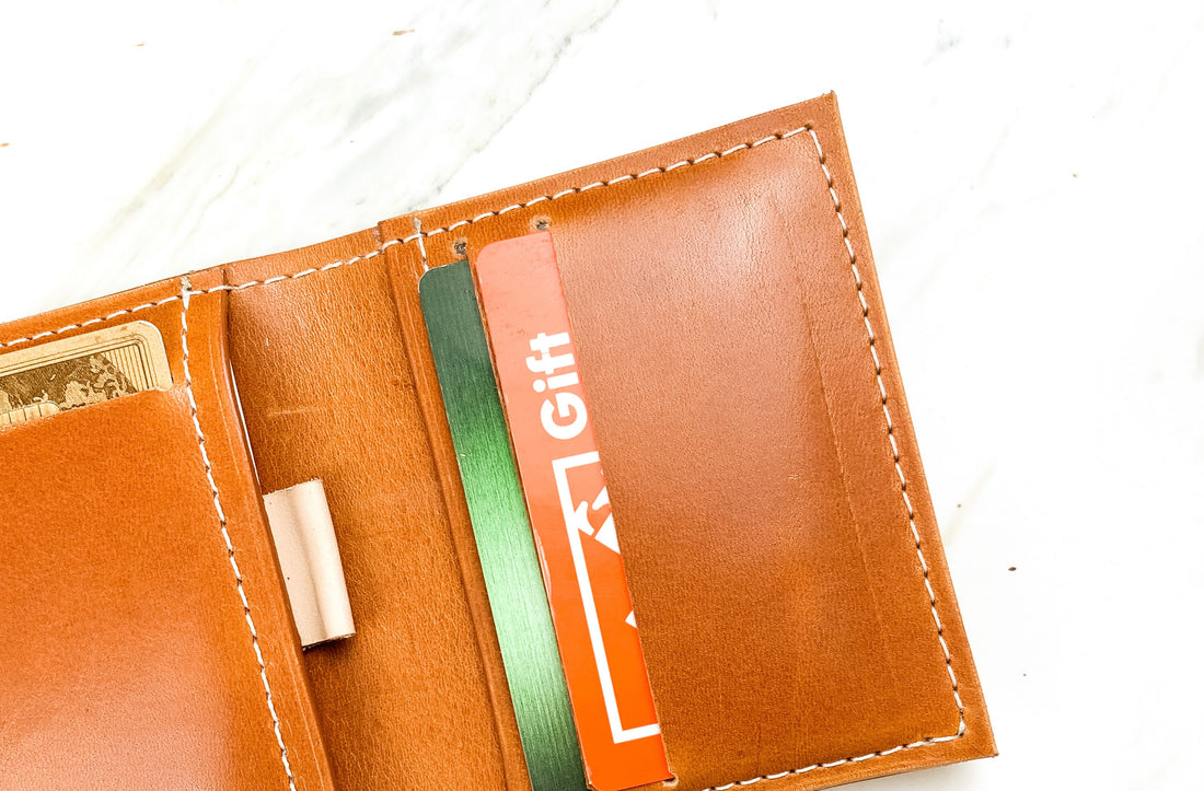 Full-grain leather wallet