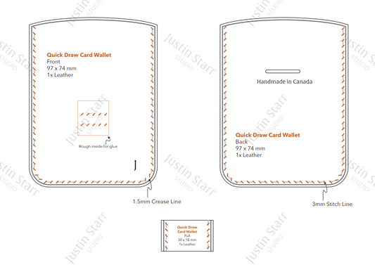 Quick Draw Wallet by Justin Starr Studio